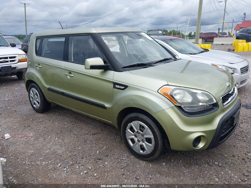 2012 Kia Soul VIN KNDJT2A57C7390530 IAAI salvage auction — NORMAL WEAR, Clear (Tennessee), sold $25 on 2026-07-16 (photo 1)