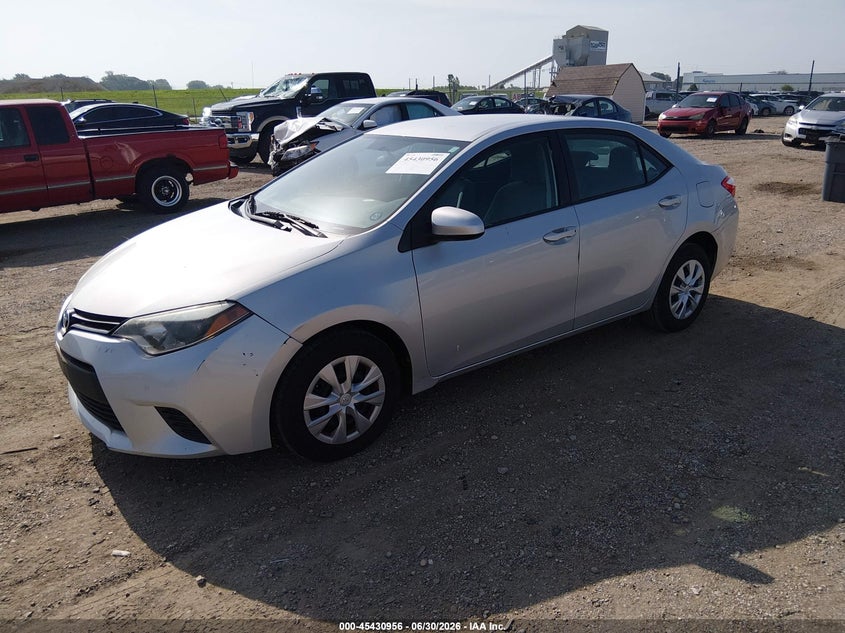 2014 Toyota Corolla VIN 5YFBURHE6EP035026 IAAI salvage auction — NORMAL WEAR, Clear (Illinois), sold $4,525 on 2026-07-29 (photo 2)