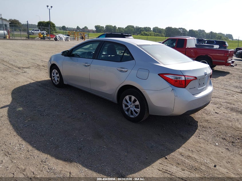 2014 Toyota Corolla VIN 5YFBURHE6EP035026 IAAI salvage auction — NORMAL WEAR, Clear (Illinois), sold $4,525 on 2026-07-29 (photo 3)
