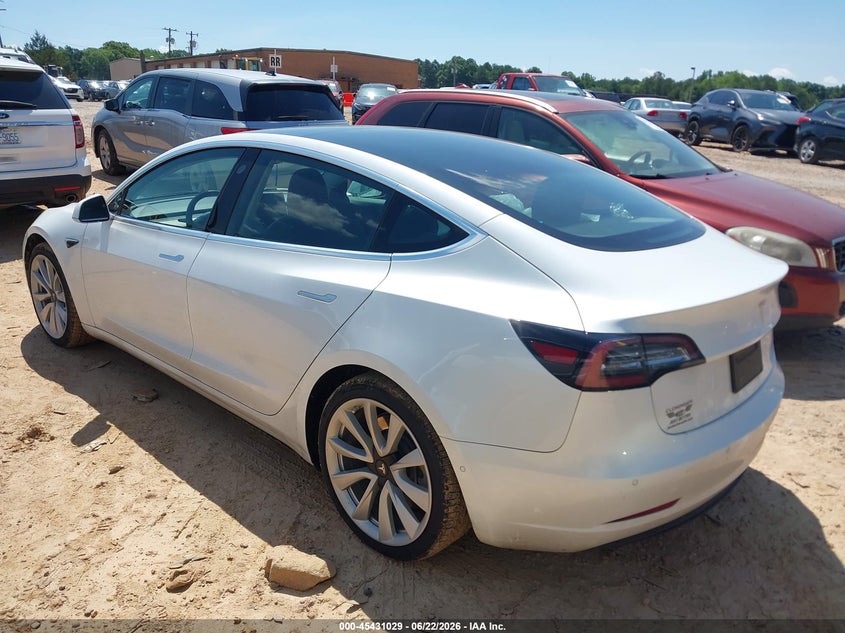 2020 Tesla Model 3 VIN 5YJ3E1EB4LF801521 IAAI salvage auction — RIGHT FRONT, Salvage Title, sold $75 on 2026-07-30 (photo 3)