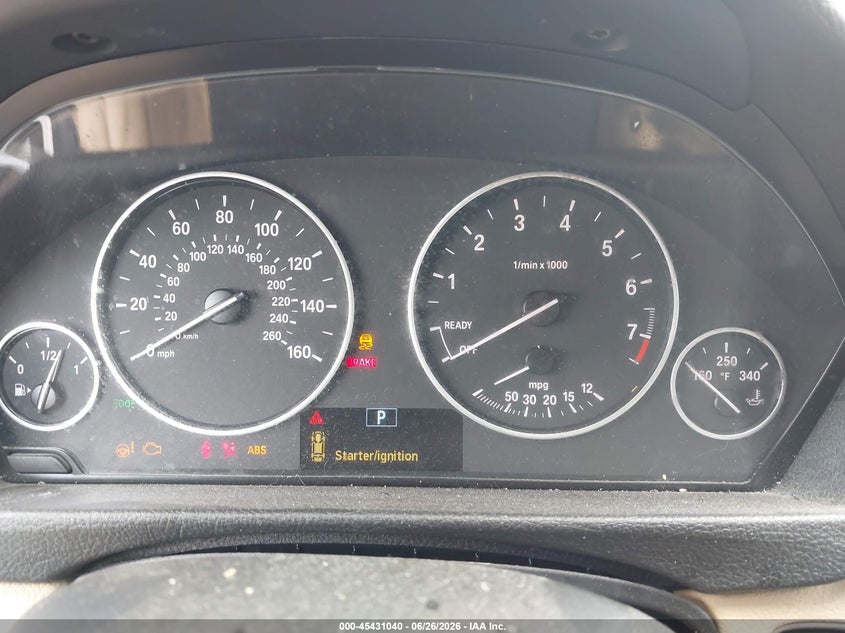 2015 BMW 3er VIN WBA3C3G53FNS75085 IAAI salvage auction — FRONT & REAR, Salvage (South Carolina), sold $25 on 2026-07-22 (photo 7)