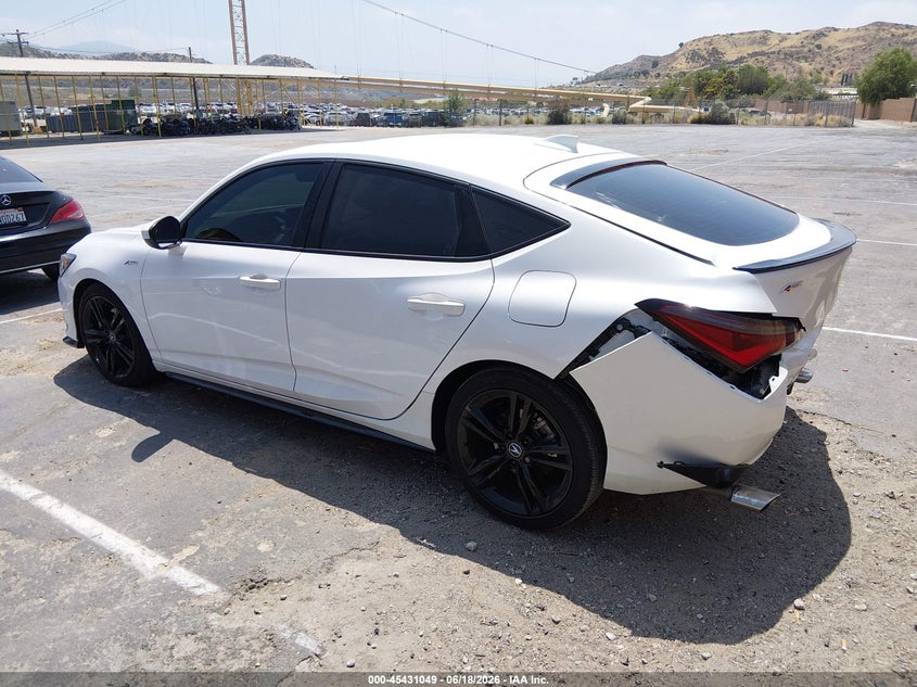 2026 Acura Integra VIN 19UDE4H33TA014001 IAAI salvage auction — REAR END, Salvage Title, sold $12,850 on 2026-08-19 (photo 3)
