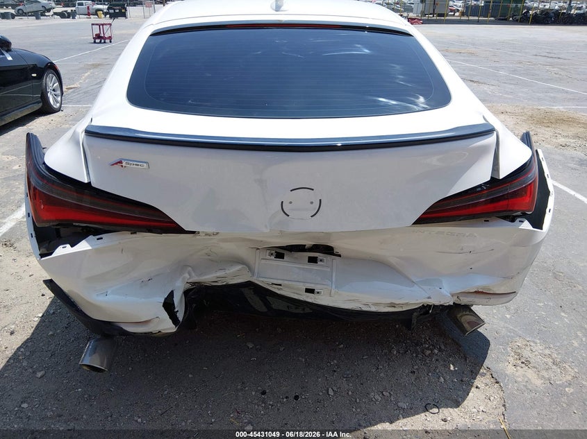 2026 Acura Integra VIN 19UDE4H33TA014001 IAAI salvage auction — REAR END, Salvage Title, sold $12,850 on 2026-08-19 (photo 6)