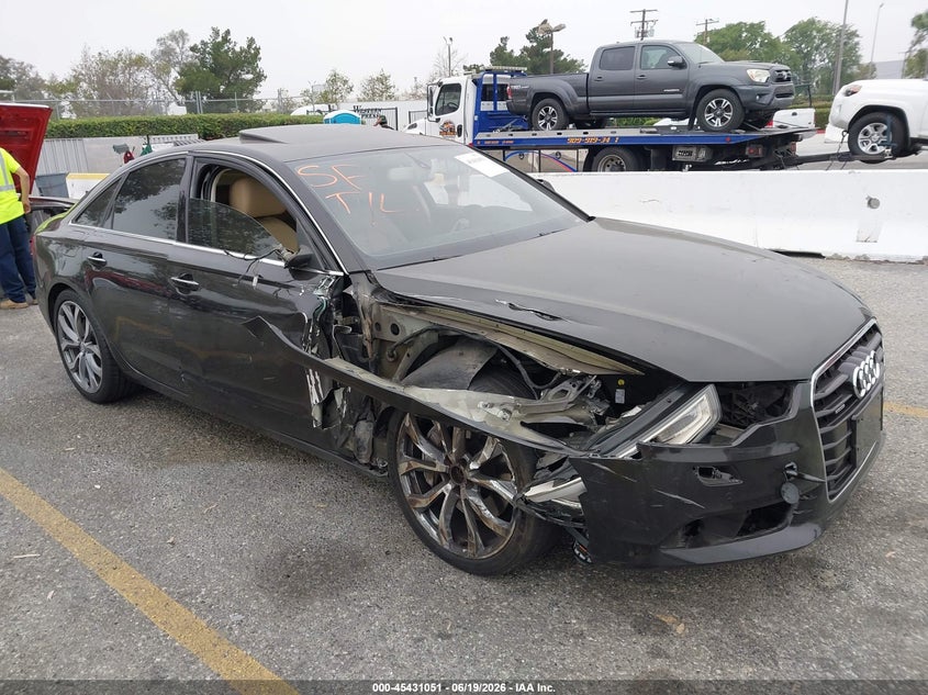 2013 Audi A6 VIN WAUGGAFC0DN130366 IAAI salvage auction — RIGHT SIDE, Salvage Title, sold $925 on 2026-07-21 (photo 1)