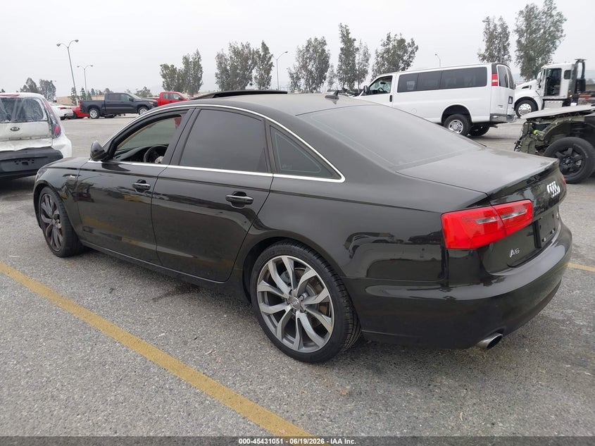 2013 Audi A6 VIN WAUGGAFC0DN130366 IAAI salvage auction — RIGHT SIDE, Salvage Title, sold $925 on 2026-07-21 (photo 3)