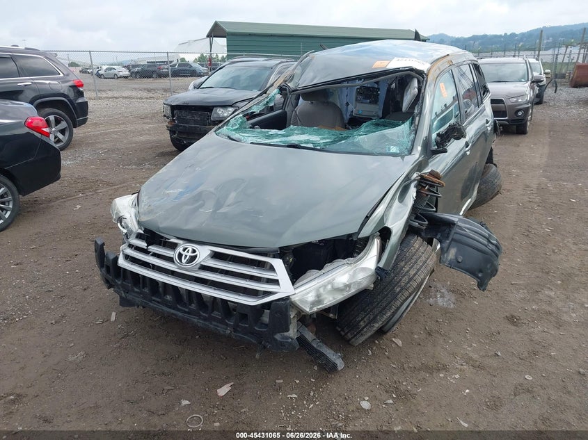 2013 Toyota Highlander VIN 5TDBK3EHXDS245569 IAAI salvage auction — FRONT END, Salvage (Pennsylvania), sold $950 on 2026-07-14 (photo 6)