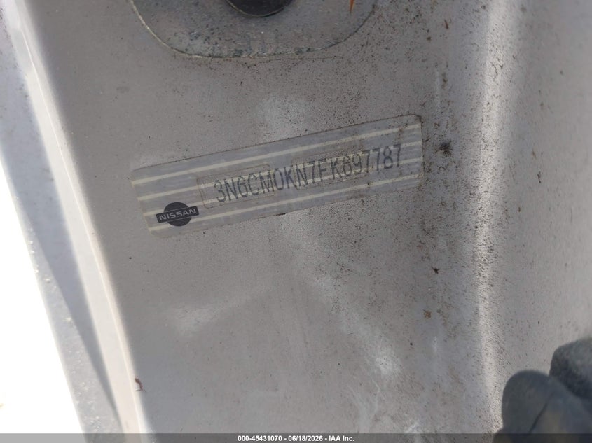 2015 Nissan Nv200 VIN 3N6CM0KN7FK697787 IAAI salvage auction — NORMAL WEAR, Clear (Pennsylvania), sold $775 on 2026-07-20 (photo 9)