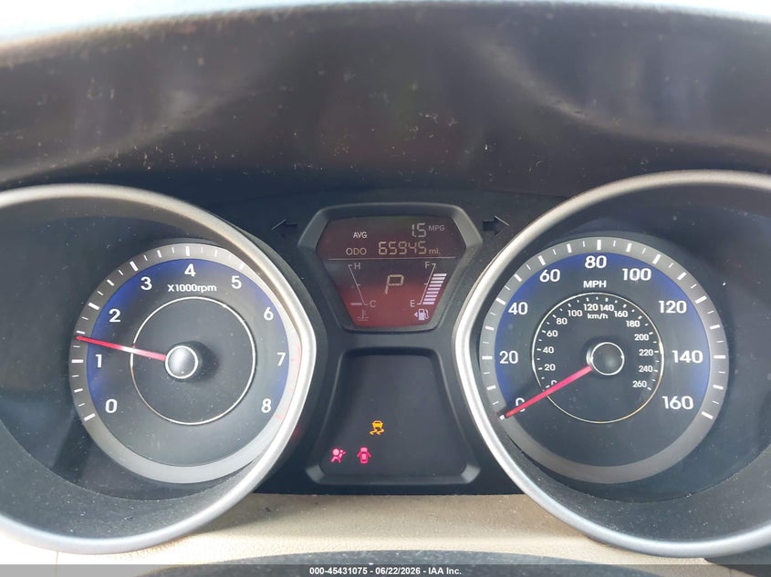 2013 Hyundai Elantra VIN KMHDH4AE4DU738664 IAAI salvage auction — LEFT & RIGHT, Salvage Title, sold $975 on 2026-07-23 (photo 7)