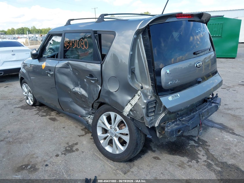 2016 Kia Soul VIN KNDJP3A54G7399475 IAAI salvage auction — LEFT REAR, Clear (Virginia), sold $1,250 on 2026-07-10 (photo 3)