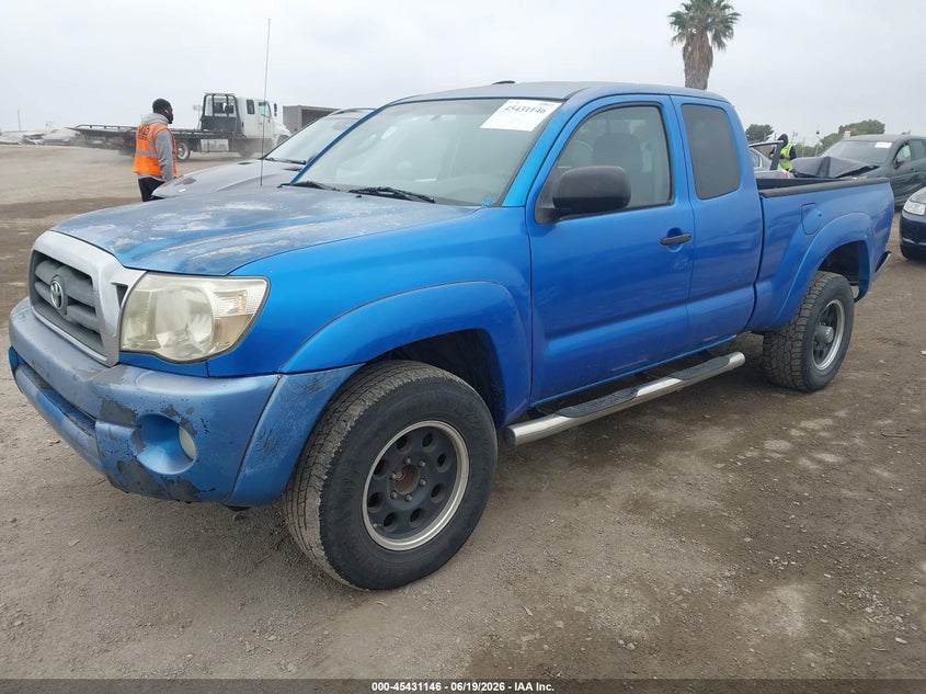 2007 Toyota Tacoma VIN 5TETU62N57Z433692 IAAI salvage auction — REAR END, Salvage (California), sold $3,150 on 2026-07-08 (photo 2)