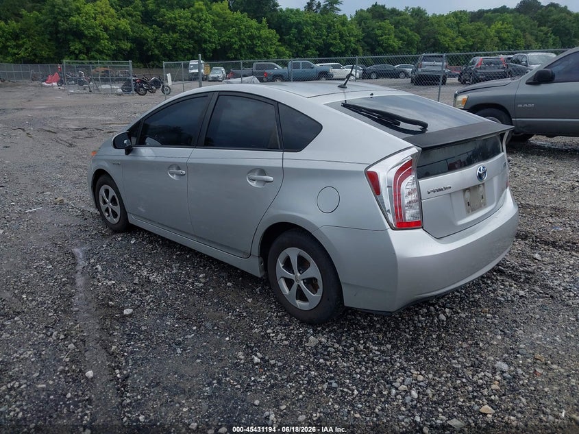 2013 Toyota Prius VIN JTDKN3DU0D5578648 IAAI salvage auction — NORMAL WEAR, Clear (Georgia), sold $1,850 on 2026-07-17 (photo 3)