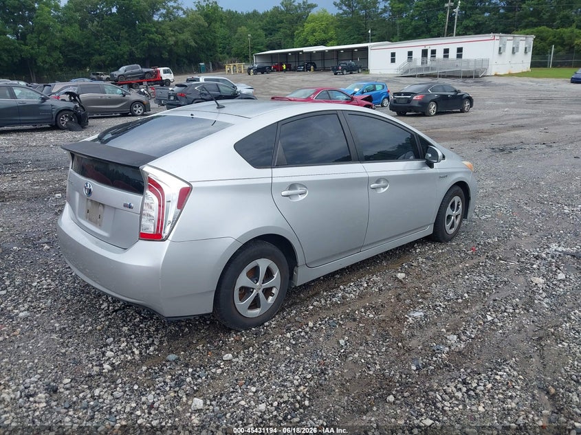2013 Toyota Prius VIN JTDKN3DU0D5578648 IAAI salvage auction — NORMAL WEAR, Clear (Georgia), sold $1,850 on 2026-07-17 (photo 4)