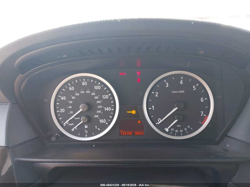 2006 BMW 5 series VIN WBANE73536CM34294 IAAI salvage auction — FRONT END, Clear (Indiana), sold $550 on 2026-07-09 (photo 7)