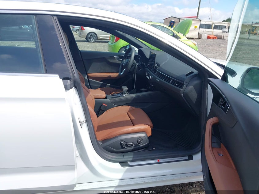 2023 Audi A5 VIN WAUFACF57PA028195 IAAI salvage auction — LEFT REAR, Salvage Title, sold $18,400 on 2026-08-13 (photo 5)
