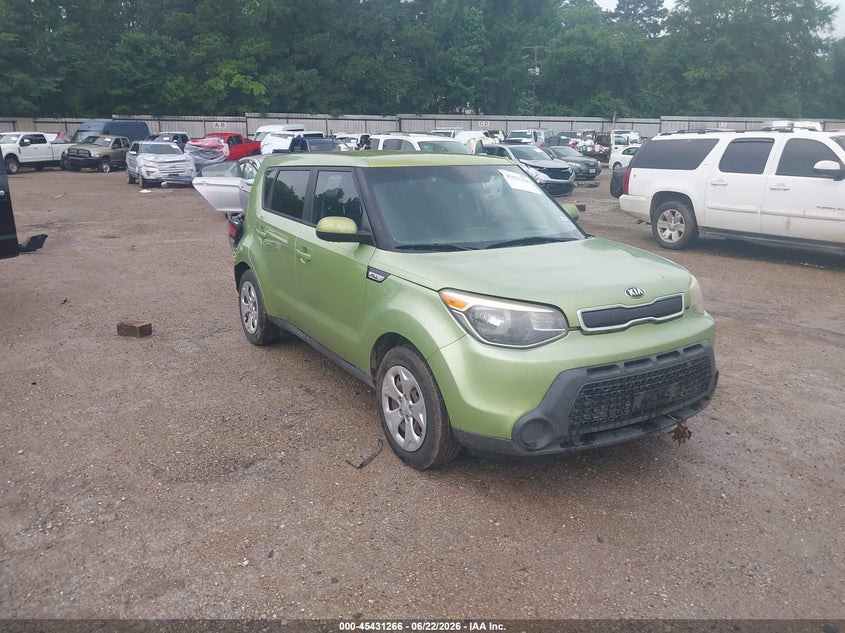 2015 Kia Soul VIN KNDJN2A21F7795951 IAAI salvage auction — REAR END, Salvage (Texas), sold $725 on 2026-07-09 (photo 1)