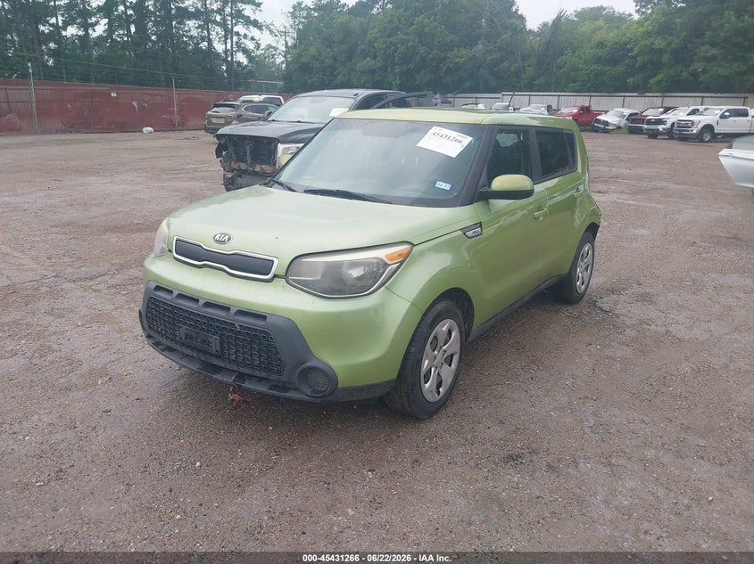 2015 Kia Soul VIN KNDJN2A21F7795951 IAAI salvage auction — REAR END, Salvage (Texas), sold $725 on 2026-07-09 (photo 2)
