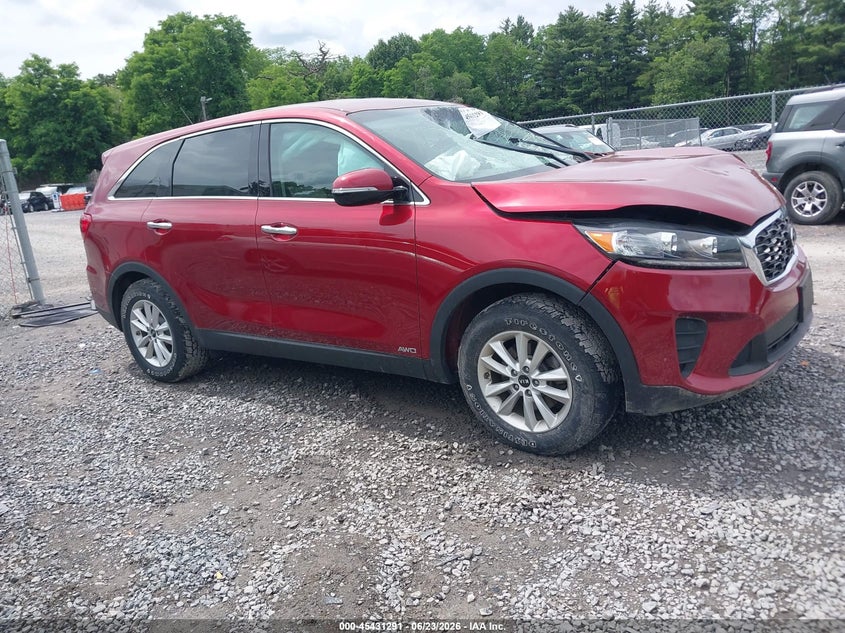 2019 Kia Sorento VIN 5XYPGDA35KG537230 IAAI salvage auction — FRONT END, Salvage Title, sold $1,950 on 2026-07-28 (photo 1)