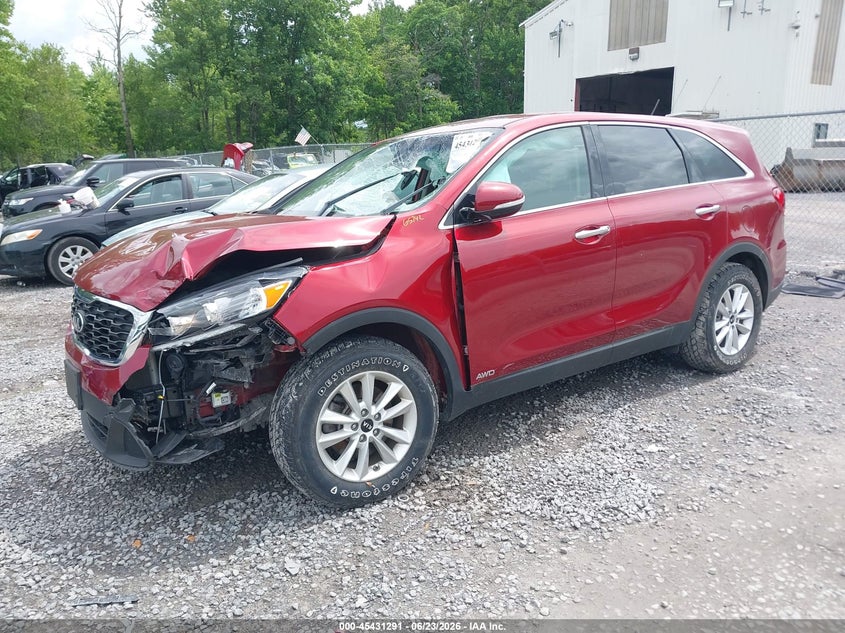 2019 Kia Sorento VIN 5XYPGDA35KG537230 IAAI salvage auction — FRONT END, Salvage Title, sold $1,950 on 2026-07-28 (photo 2)