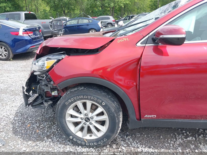 2019 Kia Sorento VIN 5XYPGDA35KG537230 IAAI salvage auction — FRONT END, Salvage Title, sold $1,950 on 2026-07-28 (photo 6)
