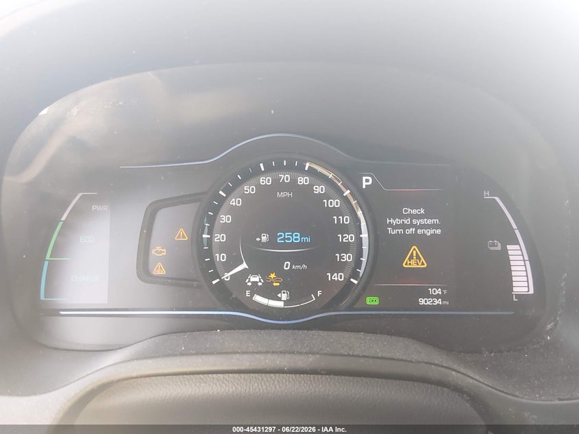 2019 Hyundai Ioniq VIN KMHC75LC3KU139719 IAAI salvage auction — FRONT END, Salvage (Utah), sold $1,750 on 2026-07-24 (photo 7)