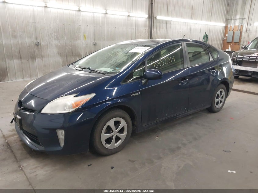 2013 Toyota Prius VIN JTDKN3DU5D1634784 IAAI salvage auction — NORMAL WEAR, Clear (Minnesota), sold $800 on 2026-07-28 (photo 2)