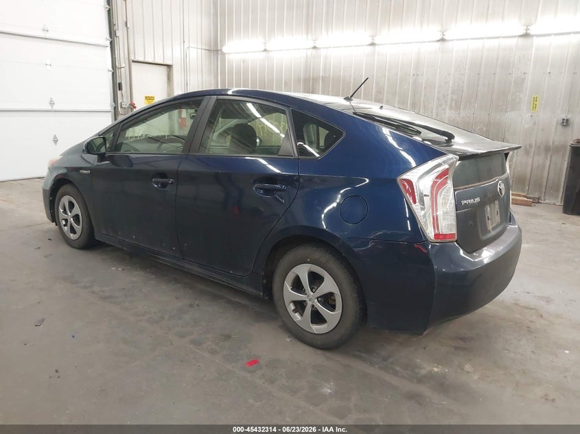 2013 Toyota Prius VIN JTDKN3DU5D1634784 IAAI salvage auction — NORMAL WEAR, Clear (Minnesota), sold $800 on 2026-07-28 (photo 3)