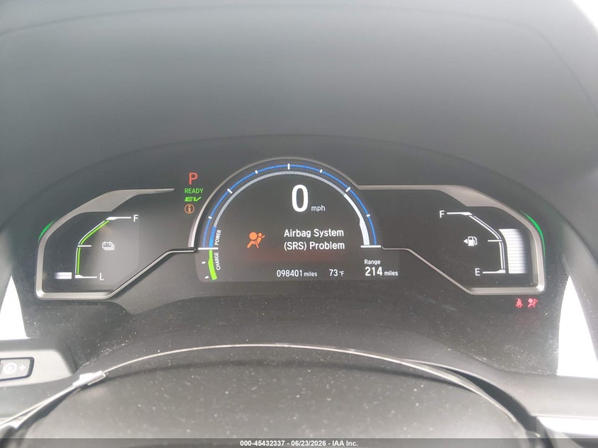 2018 Honda Clarity VIN JHMZC5F35JC005853 IAAI salvage auction — FRONT END, Salvage Title, sold $4,750 on 2026-07-15 (photo 7)
