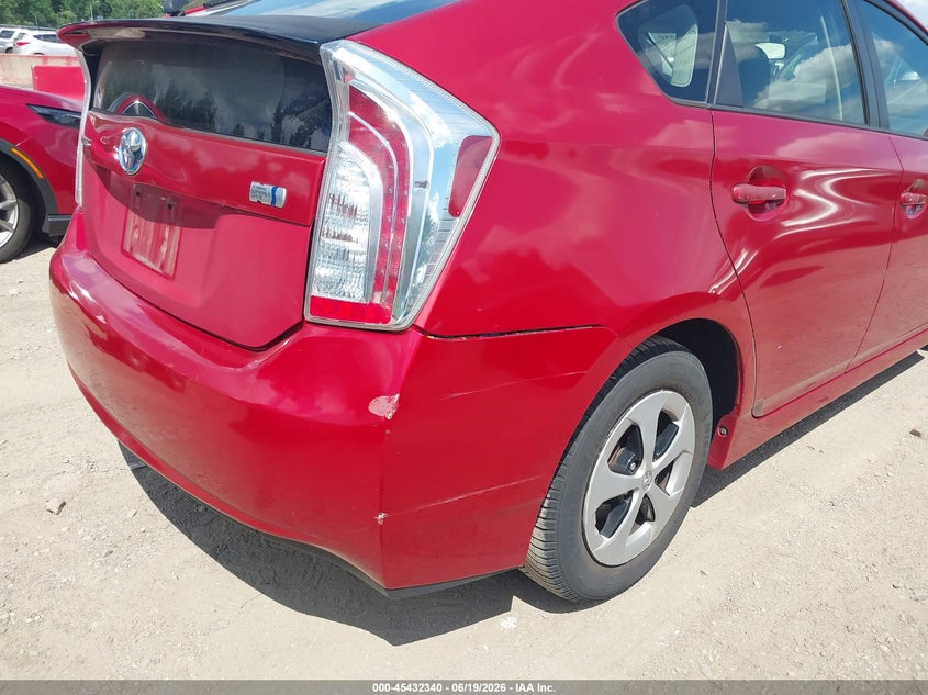 2012 Toyota Prius VIN JTDKN3DU4C1520712 IAAI salvage auction — NORMAL WEAR, Clear (Maryland), sold $1,900 on 2026-07-16 (photo 6)