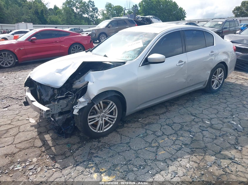 2013 Infiniti G VIN JN1CV6AP5DM714351 IAAI salvage auction — FRONT END, Salvage (Georgia), sold $400 on 2026-07-29 (photo 2)