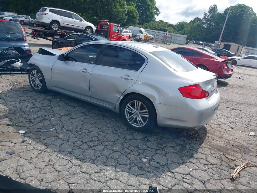2013 Infiniti G VIN JN1CV6AP5DM714351 IAAI salvage auction — FRONT END, Salvage (Georgia), sold $400 on 2026-07-29 (photo 3)