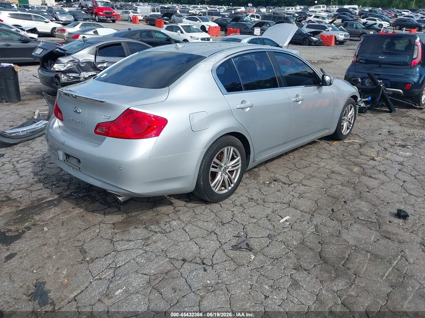 2013 Infiniti G VIN JN1CV6AP5DM714351 IAAI salvage auction — FRONT END, Salvage (Georgia), sold $400 on 2026-07-29 (photo 4)