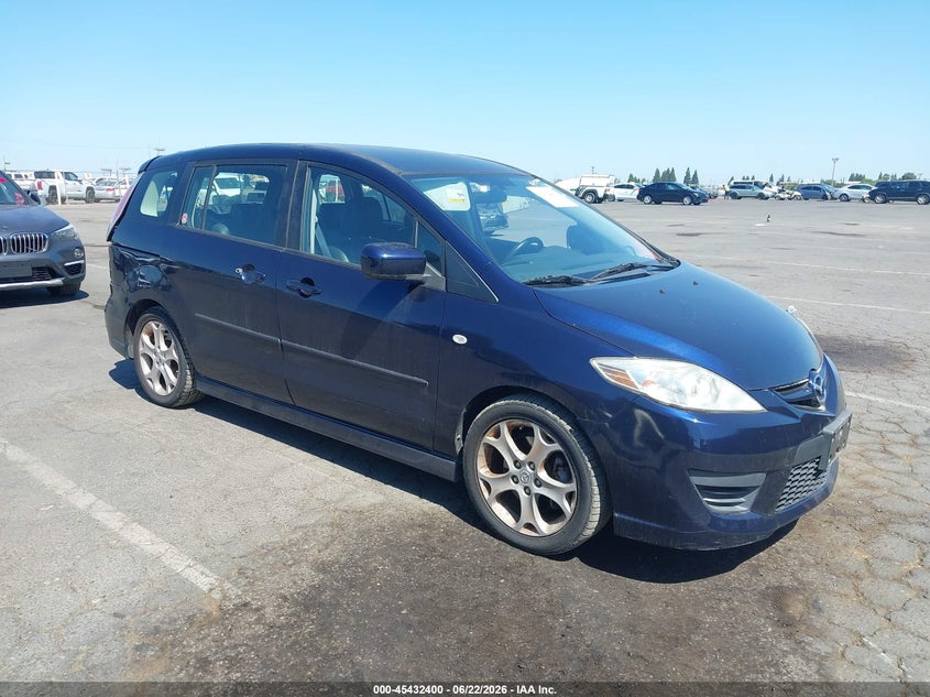2008 Mazda 5 VIN JM1CR29L980304936 IAAI salvage auction — REAR END, Salvage (California), sold $625 on 2026-07-22 (photo 1)