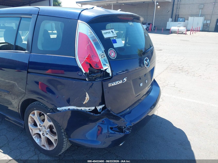 2008 Mazda 5 VIN JM1CR29L980304936 IAAI salvage auction — REAR END, Salvage (California), sold $625 on 2026-07-22 (photo 6)