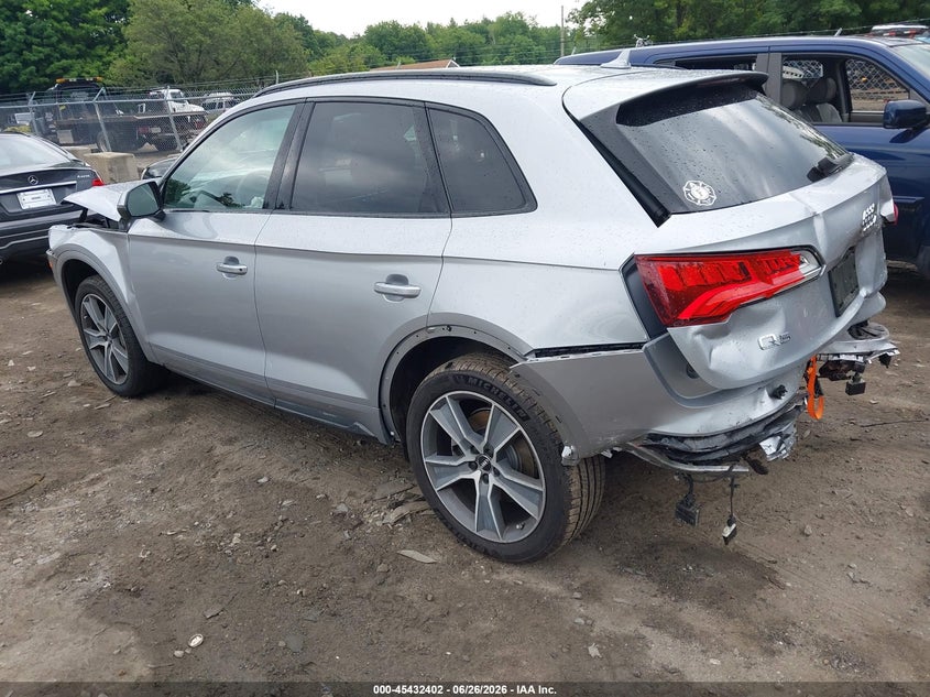 2020 Audi Q5 VIN WA1BNAFY0L2087432 IAAI salvage auction — FRONT & REAR, Salvage (Massachusetts), sold $3,550 on 2026-07-28 (photo 3)