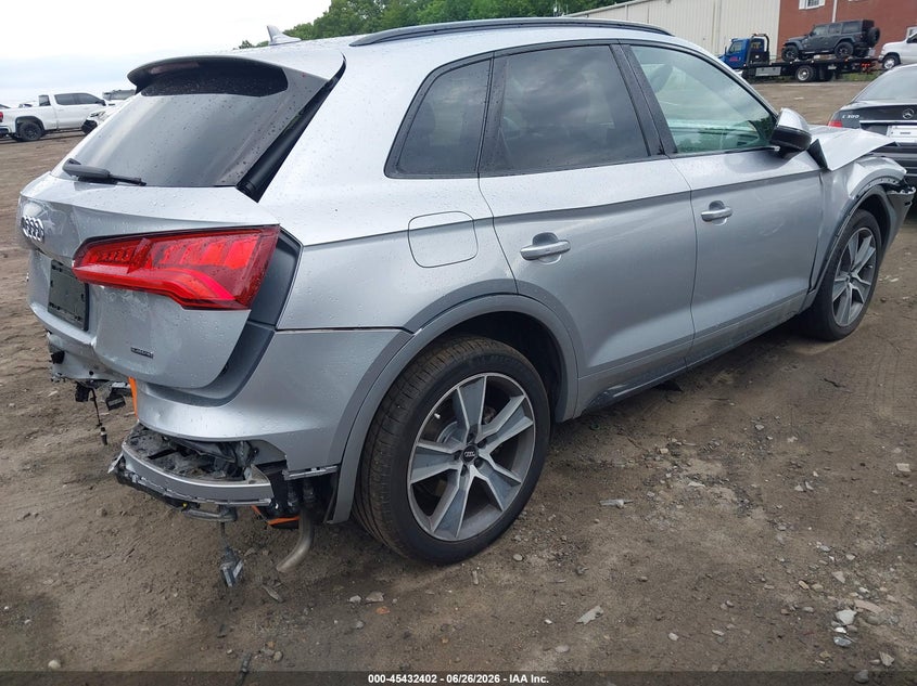 2020 Audi Q5 VIN WA1BNAFY0L2087432 IAAI salvage auction — FRONT & REAR, Salvage (Massachusetts), sold $3,550 on 2026-07-28 (photo 4)