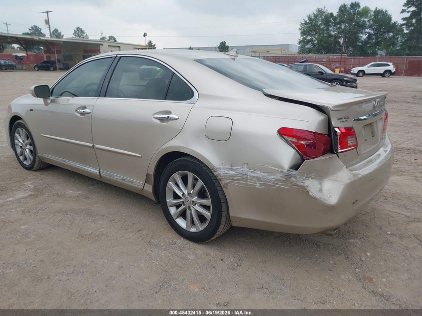 2011 Lexus Es 350 VIN JTHBK1EG3B2423420 IAAI salvage auction — REAR END, Salvage (Texas), sold $25 on 2026-07-23 (photo 3)