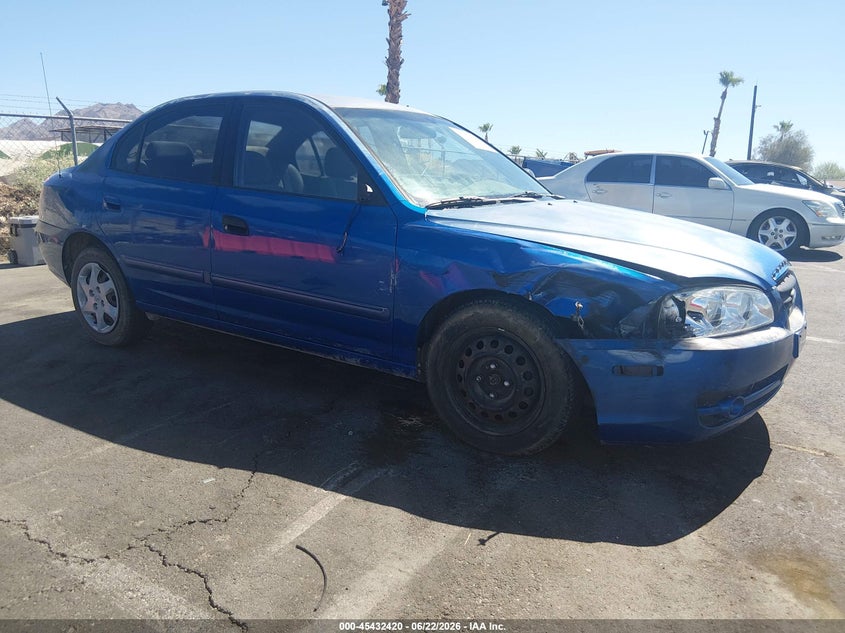2004 Hyundai Elantra VIN KMHDN46D24U874218 IAAI salvage auction — RIGHT FRONT, Salvage (Utah), sold $300 on 2026-07-24 (photo 1)