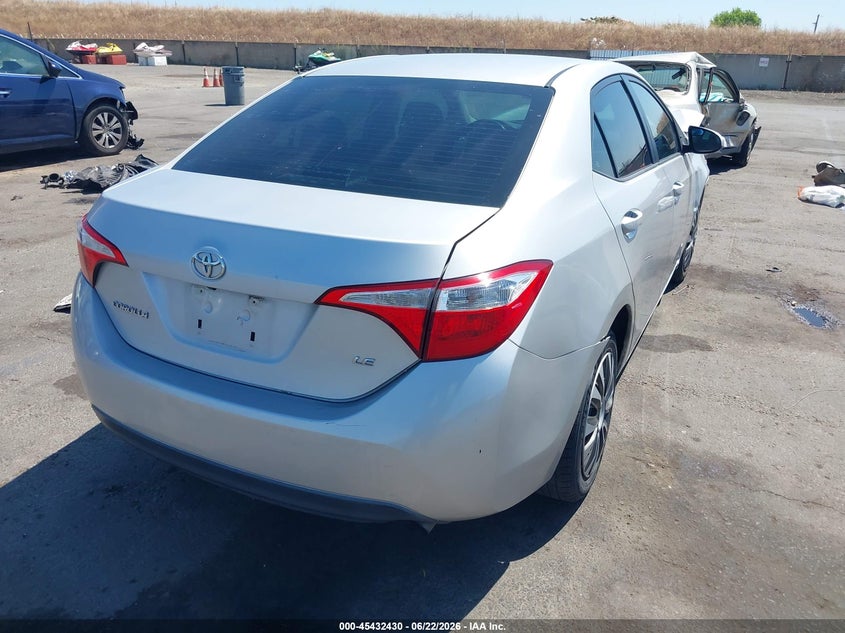 2016 Toyota Corolla VIN 5YFBURHE2GP399897 IAAI salvage auction — FRONT END, Salvage Title, sold $2,500 on 2026-07-15 (photo 4)