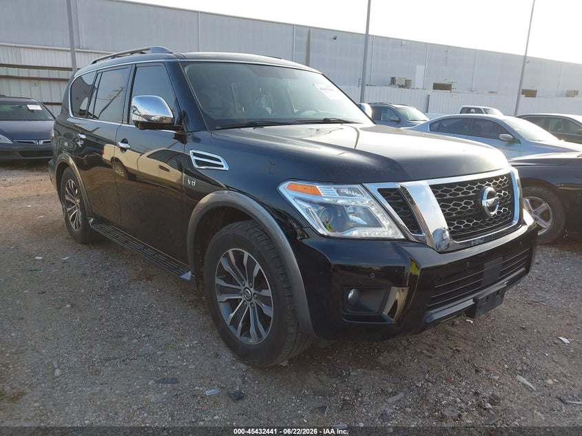 2019 Nissan Armada VIN JN8AY2ND9KX009184 IAAI salvage auction — UNKNOWN, Salvage Title, sold $850 on 2026-07-23 (photo 1)