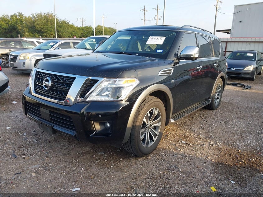 2019 Nissan Armada VIN JN8AY2ND9KX009184 IAAI salvage auction — UNKNOWN, Salvage Title, sold $850 on 2026-07-23 (photo 2)