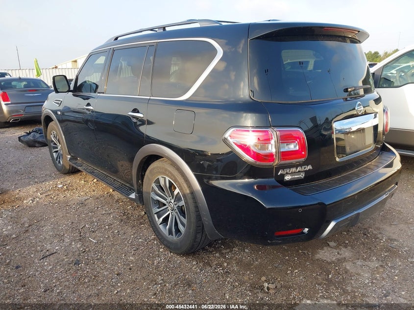 2019 Nissan Armada VIN JN8AY2ND9KX009184 IAAI salvage auction — UNKNOWN, Salvage Title, sold $850 on 2026-07-23 (photo 3)