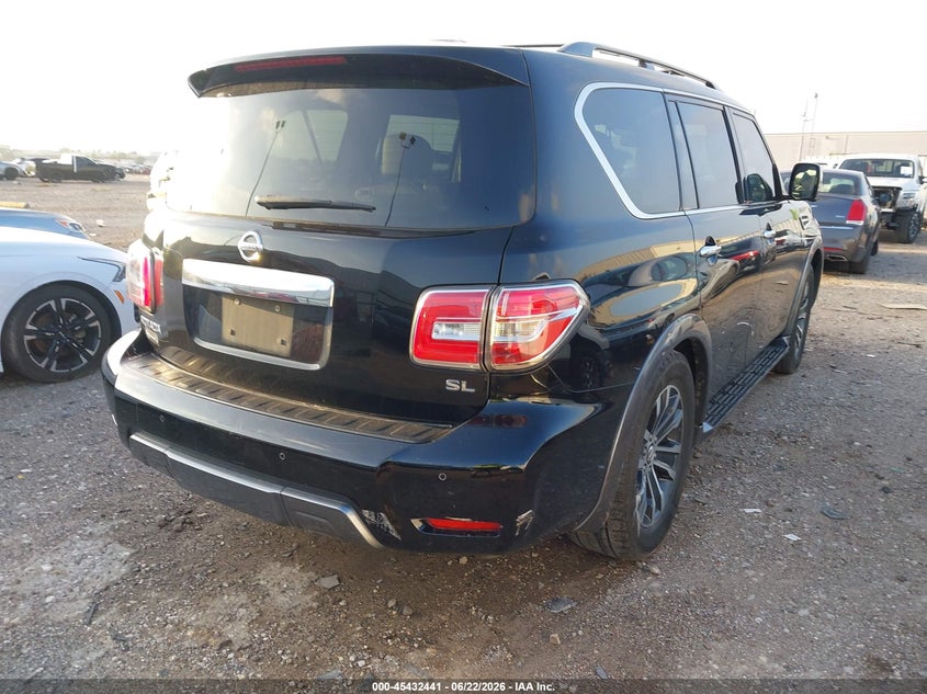 2019 Nissan Armada VIN JN8AY2ND9KX009184 IAAI salvage auction — UNKNOWN, Salvage Title, sold $850 on 2026-07-23 (photo 4)