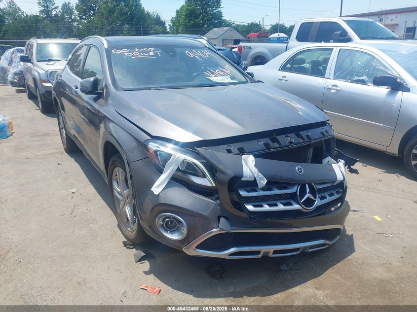 2019 Mercedes-benz Gla-klasse VIN WDCTG4GB8KJ609464 IAAI salvage auction — FRONT END, Salvage (North Carolina), sold $4,650 on 2026-08-03 (photo 1)