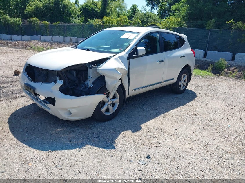 2013 Nissan Rogue VIN JN8AS5MT9DW033859 IAAI salvage auction — LEFT FRONT, Salvage - Greater Than 75% (Maryland), sold $1,050 on 2026-07-09 (photo 2)