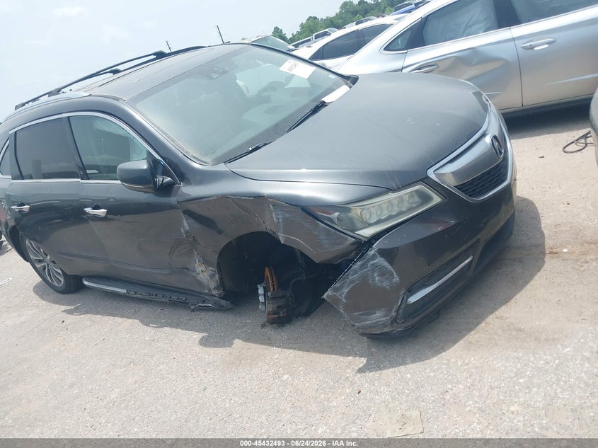 2015 Acura Mdx VIN 5FRYD4H45FB013969 IAAI salvage auction — RIGHT FRONT, Original (Texas), sold $1,475 on 2026-08-26 (photo 1)