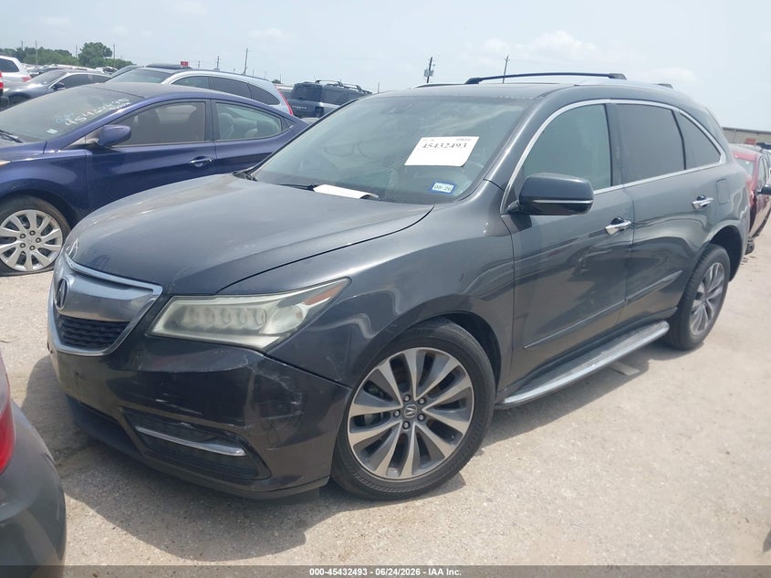 2015 Acura Mdx VIN 5FRYD4H45FB013969 IAAI salvage auction — RIGHT FRONT, Original (Texas), sold $1,475 on 2026-08-26 (photo 2)