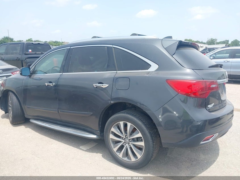2015 Acura Mdx VIN 5FRYD4H45FB013969 IAAI salvage auction — RIGHT FRONT, Original (Texas), sold $1,475 on 2026-08-26 (photo 3)