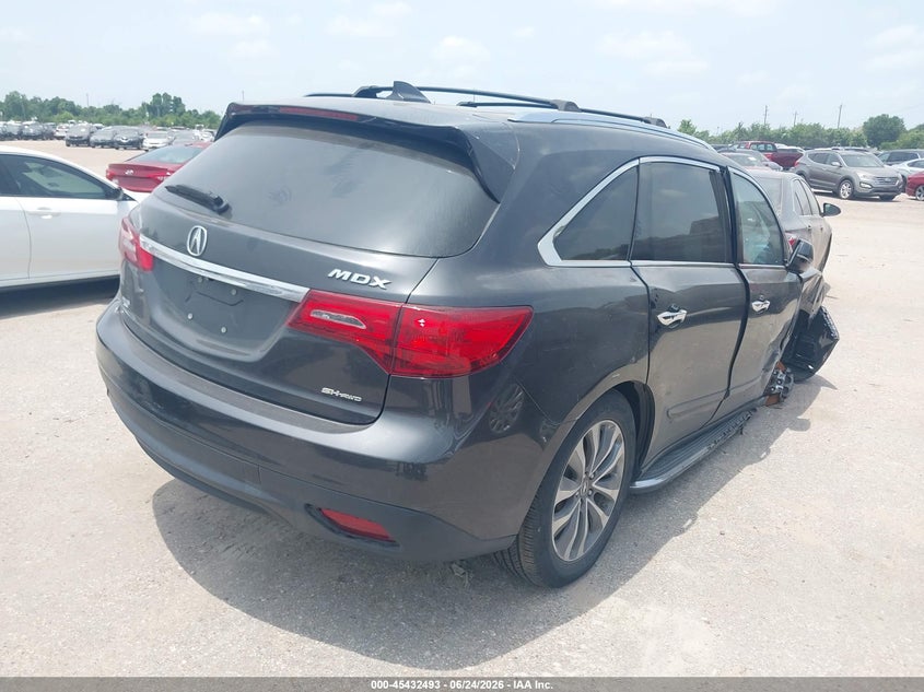 2015 Acura Mdx VIN 5FRYD4H45FB013969 IAAI salvage auction — RIGHT FRONT, Original (Texas), sold $1,475 on 2026-08-26 (photo 4)