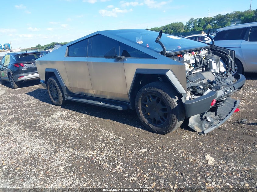 2025 Tesla Cybertruck VIN 7G2CEHED5SA071427 IAAI salvage auction — FRONT END, Salvage Title, sold $20,100 on 2026-07-23 (photo 1)