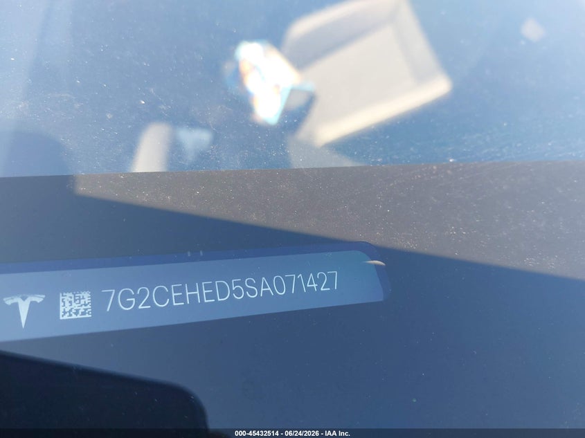 2025 Tesla Cybertruck VIN 7G2CEHED5SA071427 IAAI salvage auction — FRONT END, Salvage Title, sold $20,100 on 2026-07-23 (photo 9)